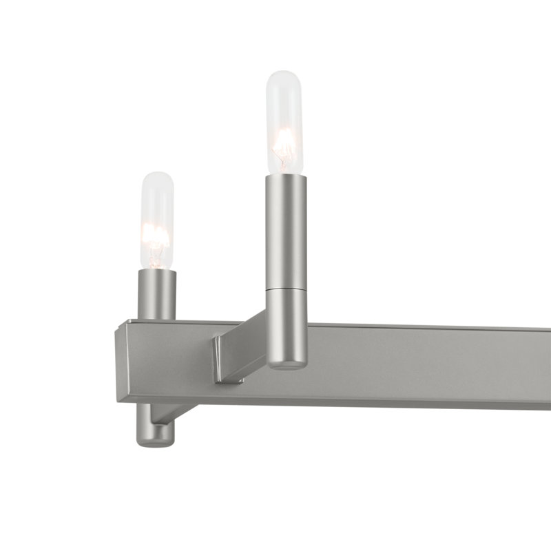 Lustre classique pour îlot de cuisine à 10 lumières Erzo, Nickel satiné