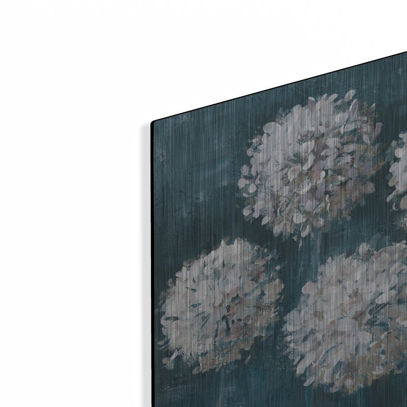 «Simple Agapanthus Dark» par Danhui Nai, art mural en métal, H 16 po x l 24 po