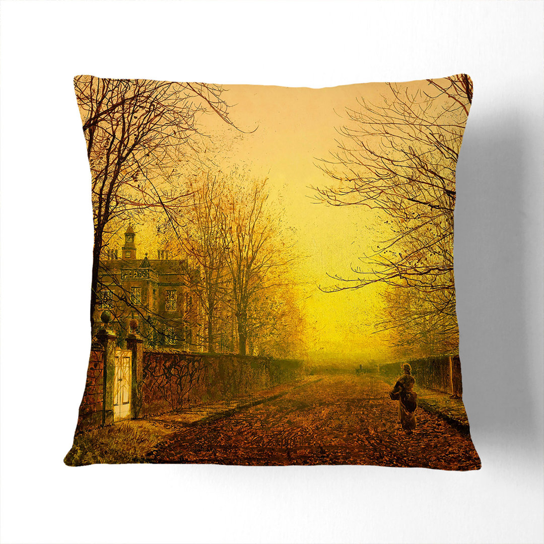 Golden Autumn Scatter Cushion Pillow