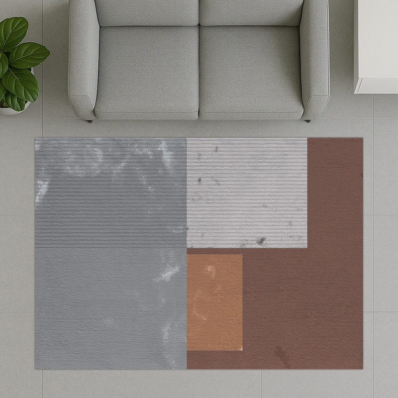 Geometric Area Rug, Rectangle 140 x 200 cm