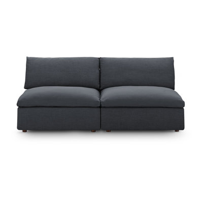 Causeuse modulaire sans accoudoirs 2 pièces Commix
