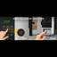 Four à micro-ondes numérique Black + Decker avec porte à bouton-poussoir, verrou de sécurité pour enfants, acier inoxydable, 0,9 pi cu