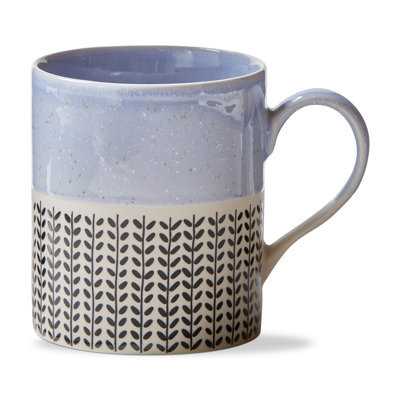 Wren Mug Blue Ceramic Everyday 16 Oz