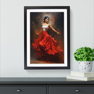 Flamenco dancer Classicism 1 Piece Single Picture Frame Wall Art