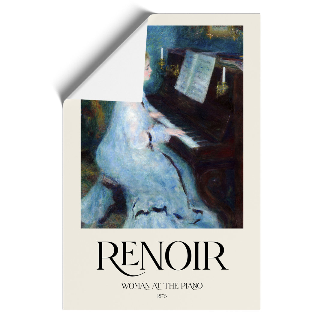 Woman at the Piano Print by Pierre Auguste Renoir - Frameless Print