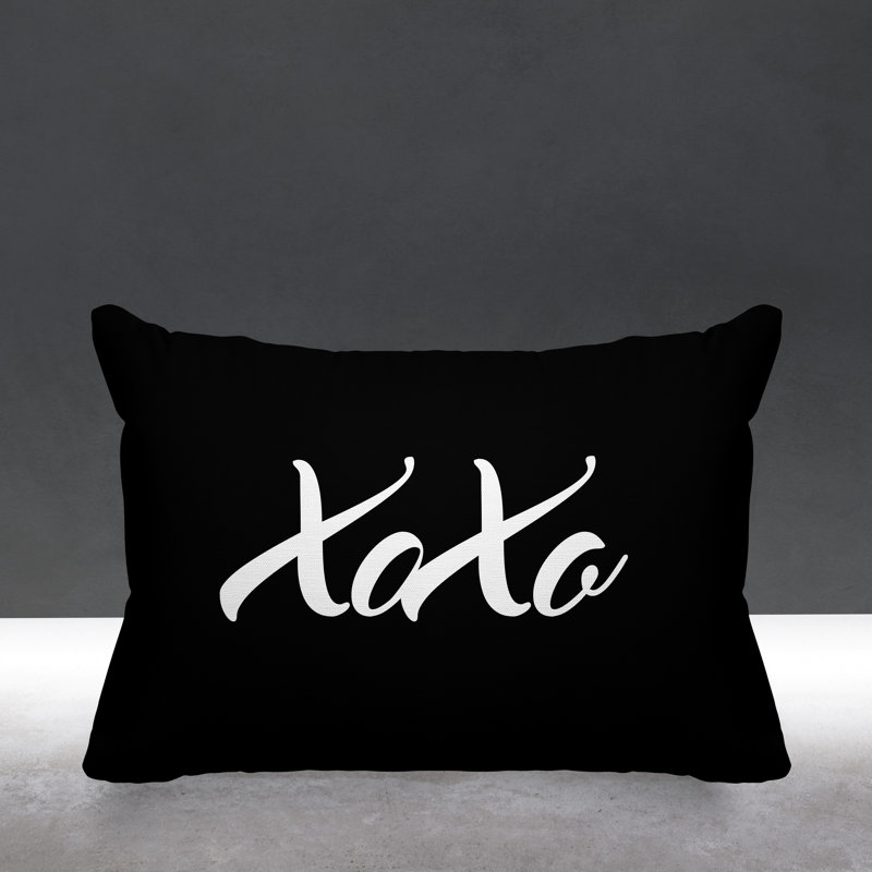 Aspire Outdoor Reversible Throw Pillow, Black
