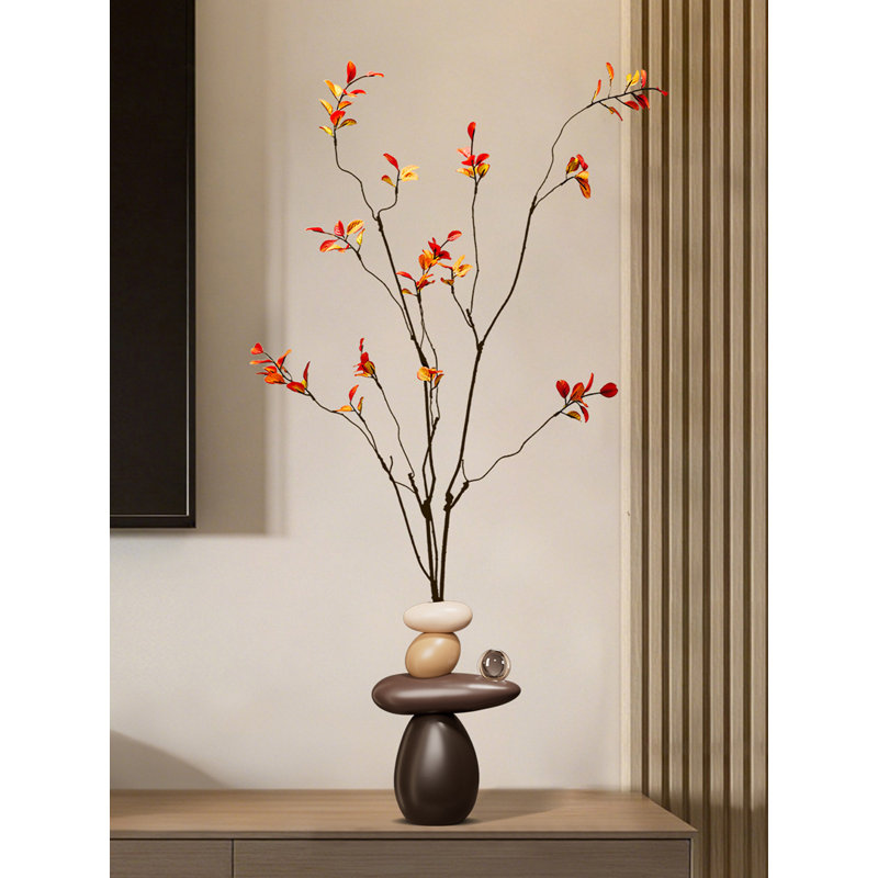 Décoration de couloir en résine de luxe moderne feuille d'érable d'automne