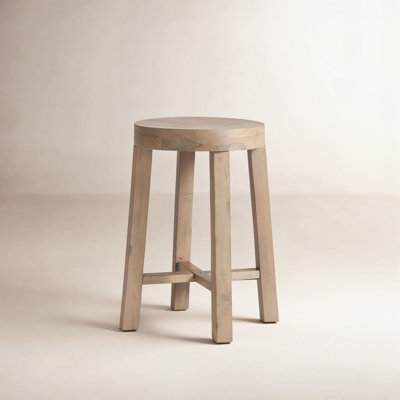 Derrek Solid Wood Counter Stool