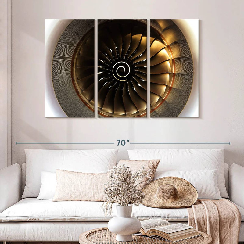 Mehar Sunlit Turbine Aircraft, 32" H x 50" W