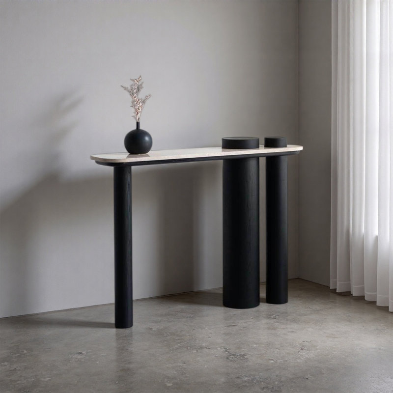 Modern Minimalist Entryway Console Table, 35.43" H x 55.12" W x 11.81" D