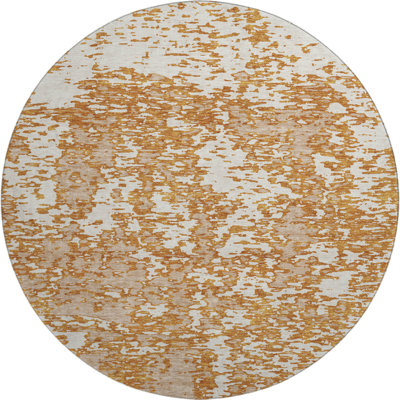 Premium Machine Washable Prisco Copper Rug