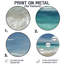 Ineye - Coastal Beach, art mural rond en métal-487906478