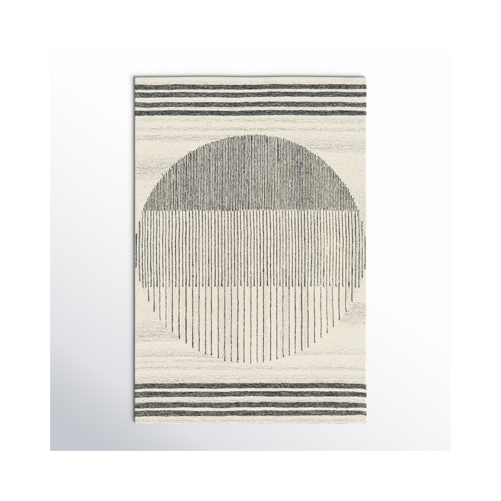 Uptown Handmade Wool Rug, Rectangle 5' x 7'6"