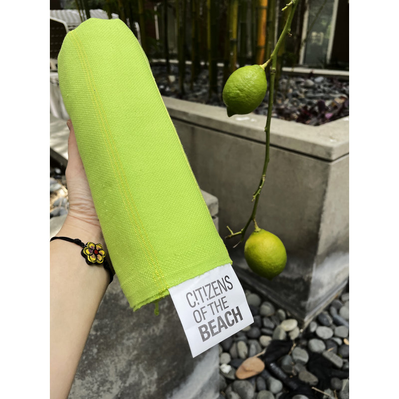 Themroc Turkish Cotton Sand Free Beach Towel, Pistachio Green