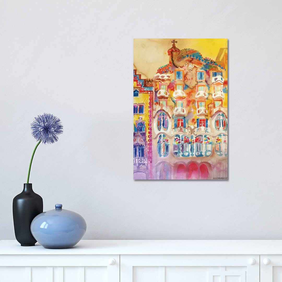 Casa Batlló by Maja Wronska - Wrapped Canvas Painting