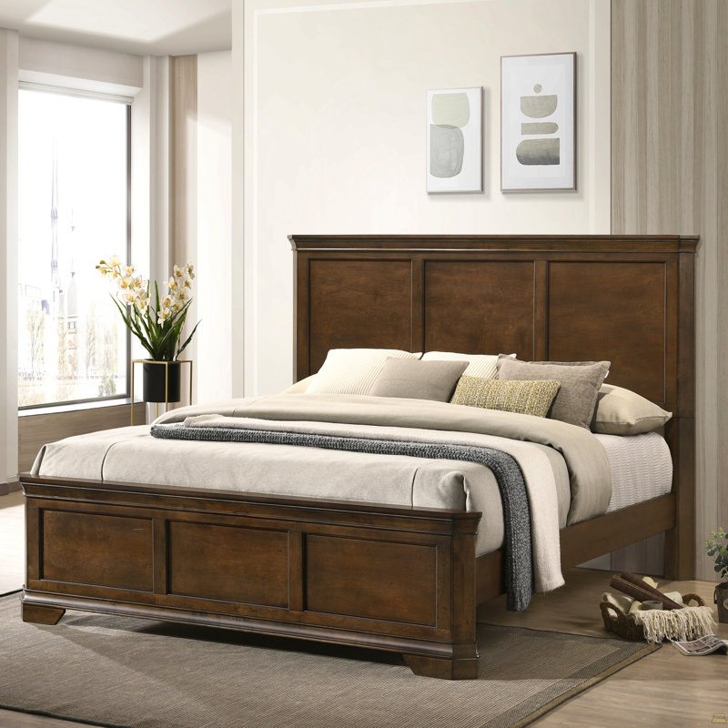 Wood Panel Bed, King