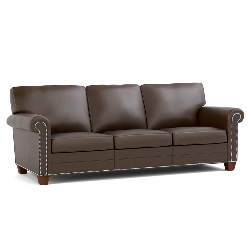 Malden Sofa, Weston Fudge Genuine Leather