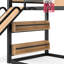 Lits simples TG multifonctionnels modernes, mezzanine en bois aggloméré pour chambre d'enfant