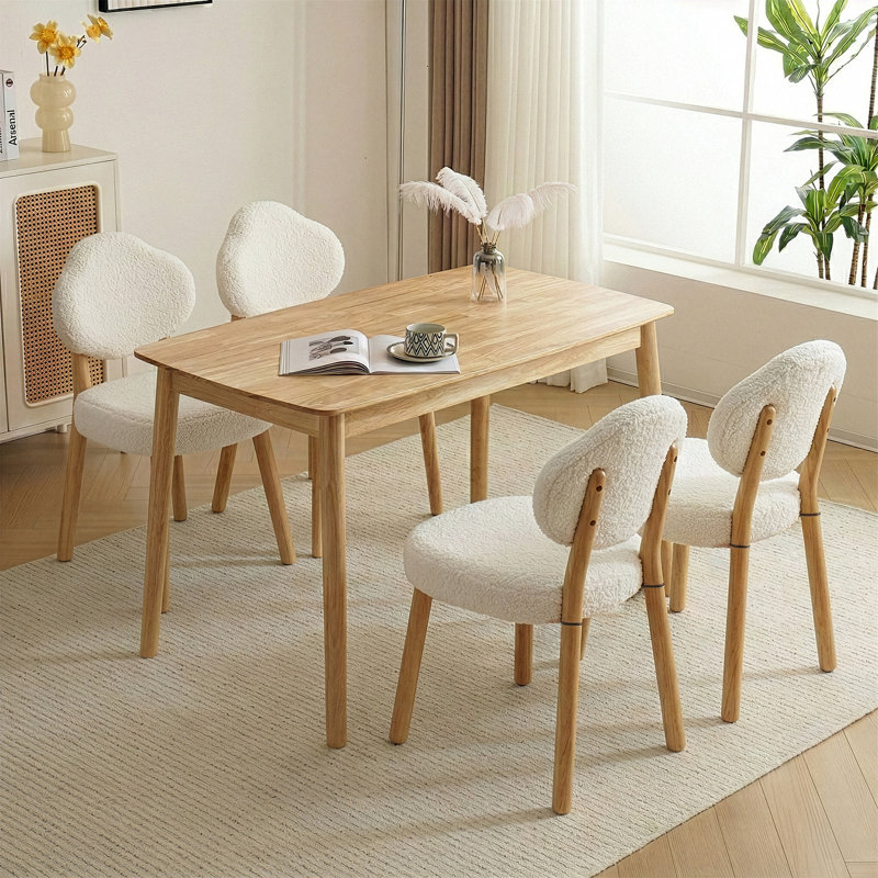 Ensemble de 2 chaises d'appoint rembourrées Cloud, Blanc