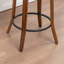 Devaney Swivel Upholstered Counter Stool With Wood Frame-123161750