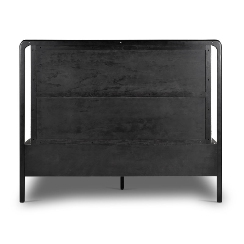 Rosedale Upholstered Bed, Queen, Knoll Sand/Ebony Oak Veneer