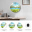 "Mountain Lake", horloge murale en verre-1992302625