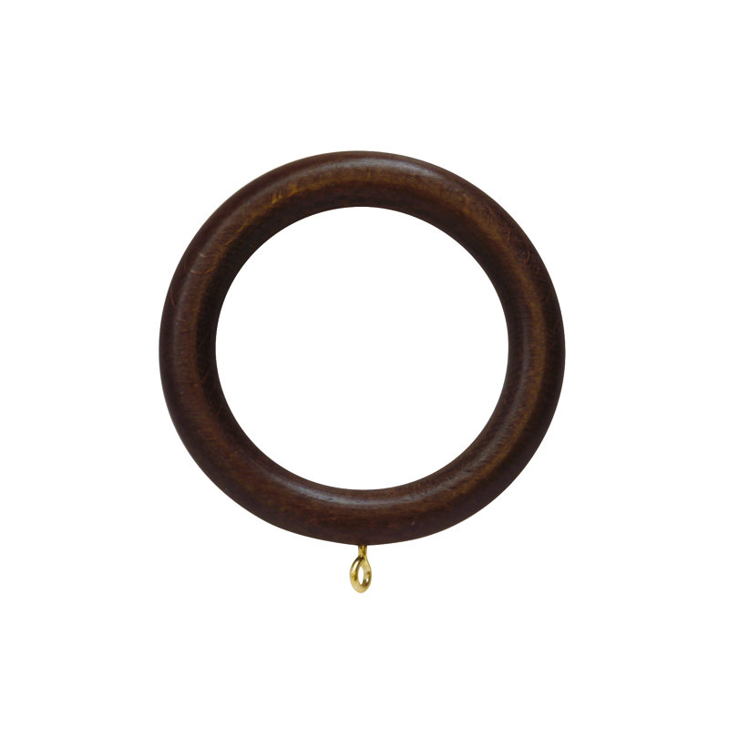 Arben Wood 200cm 1cm Single Pole, Dark Oak