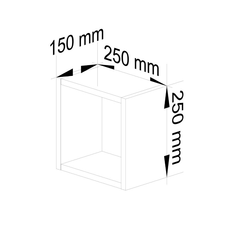 Rurik 3 Piece Square Floating Shelf