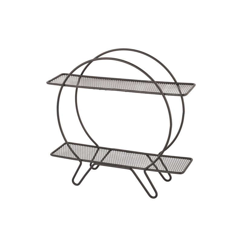 2-Tier Metal Wall Shelf
