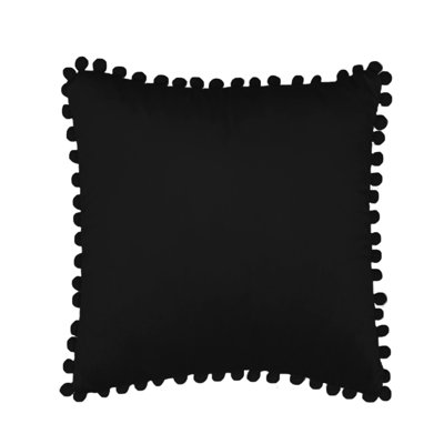(Covers Only) Set of 2 Pom-Poms 2 Sizes Throw Pillow Covers