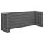 Mur en métal galvanisé pour poubelles vidaXL 126 po x 39,4 po x 47,2 po