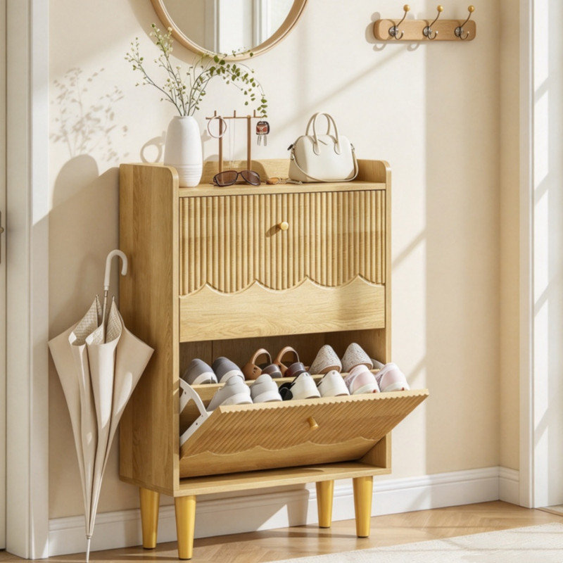 12 - Pair Shoe Storage Cabinet
