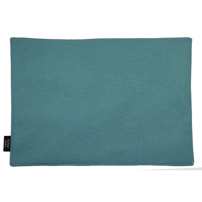 Amethy Cotton Geometric Rectangle Placemat, Terracotta Orange