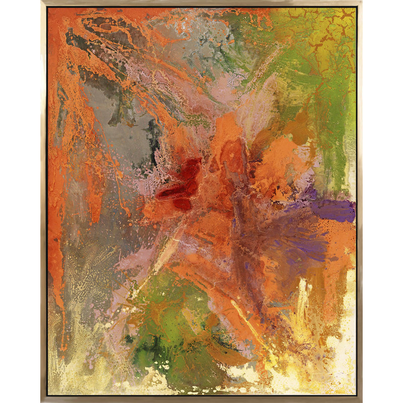 Reproduction d’art sur toile flottante corail I-frame