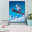 Latitude Run® «The Downhill Race» par Cindy Thornton, art mural sur toile, 12 po x 16 po-1591258787