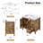 Linsay 36" Fully Assembled Rustic Brown Single Bathroom Vanity with Engineered Stone Marble Top, Soft-Close Doors