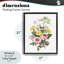 Cadre flottant boisseau de fleurs sauvages, design par lettres et doublure-287832467-287832466