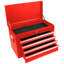 6 Metal Tool Cabinet With Lock And Wheels - 220Lbs, Red Storage 15Kg Drawer, Workshop-1485006377