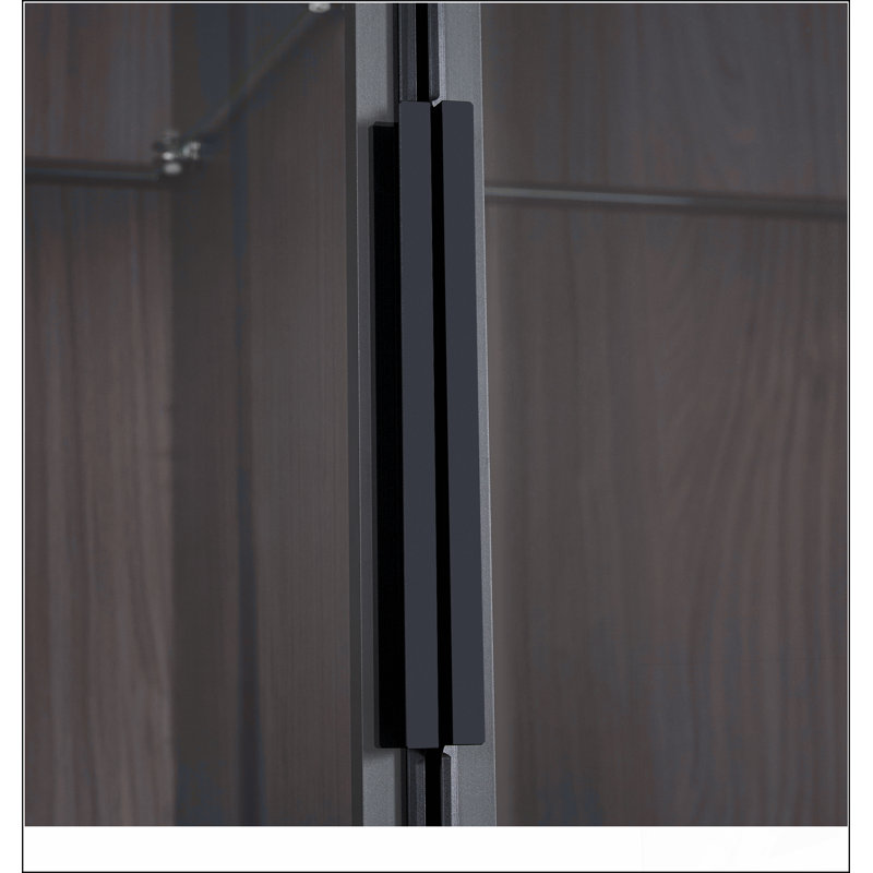 Grande vitrine lumineuse de 51,2 po avec verre trempé, cadre en métal et éclairage DEL pour les espaces de vie modernes