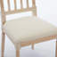 Chaises de salle à manger rembourrées en lin et tissu, ensemble de 2