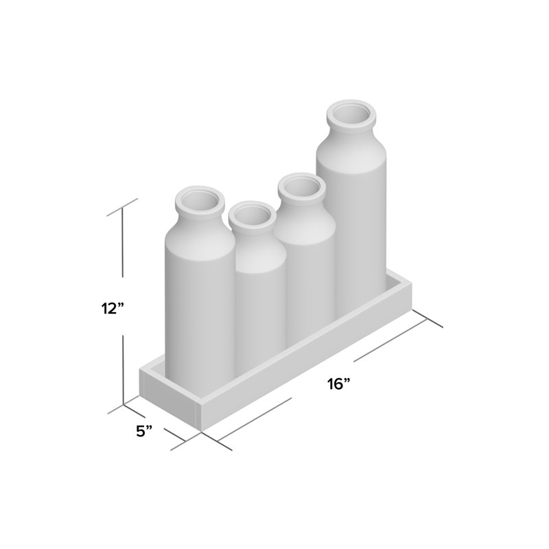 Everdine Metal Decorative Bottle