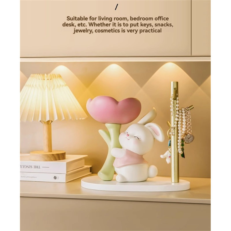 Ornement de rangement pour clés, Rose