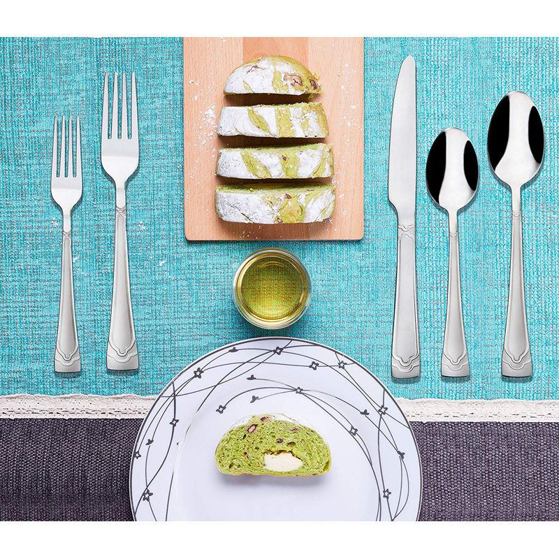 Rosdorf Park Minehead Stainless Steel Flatware Set - Service for 4