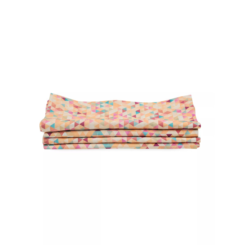 Abstract Linen Square Napkins