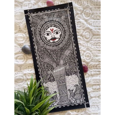 Sun With Tree Of Life | Acrylic On Handmade Paper | By Shrutee Bhave