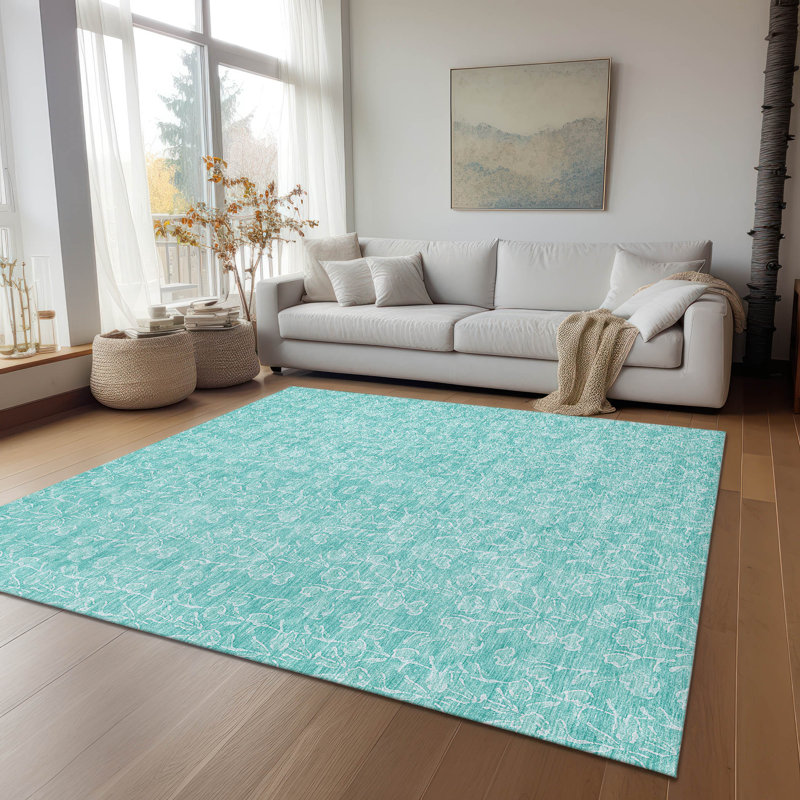 Tapis intérieur / extérieur Lavonia avec envers antidérapant, Rectangle de 10 pi x 14 pi