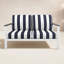 Causeuse d'extérieur en métal avec coussin Sunbrella Townsend Chatwin-1531859881-1436064222