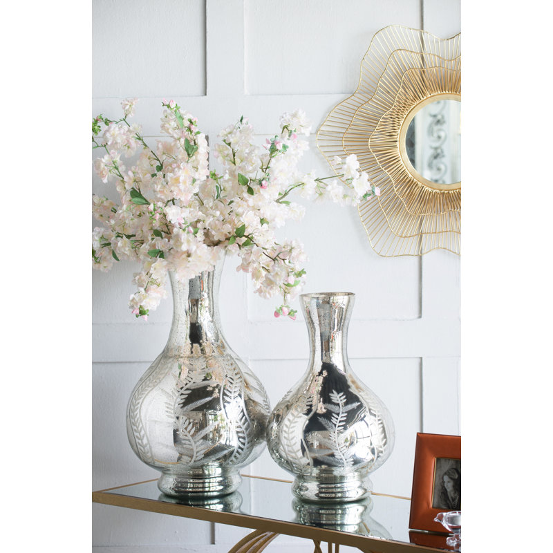 Vase de table Edmont, H 19,7 po x l 11,8 po x P 11,8 po