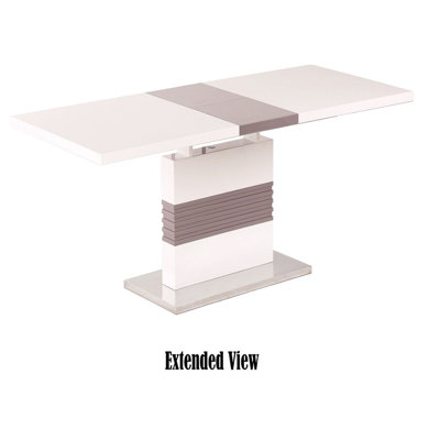 Table de salle à manger extensible à piédestal