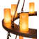24 - Light Dimmable Wagon Wheel Chandelier